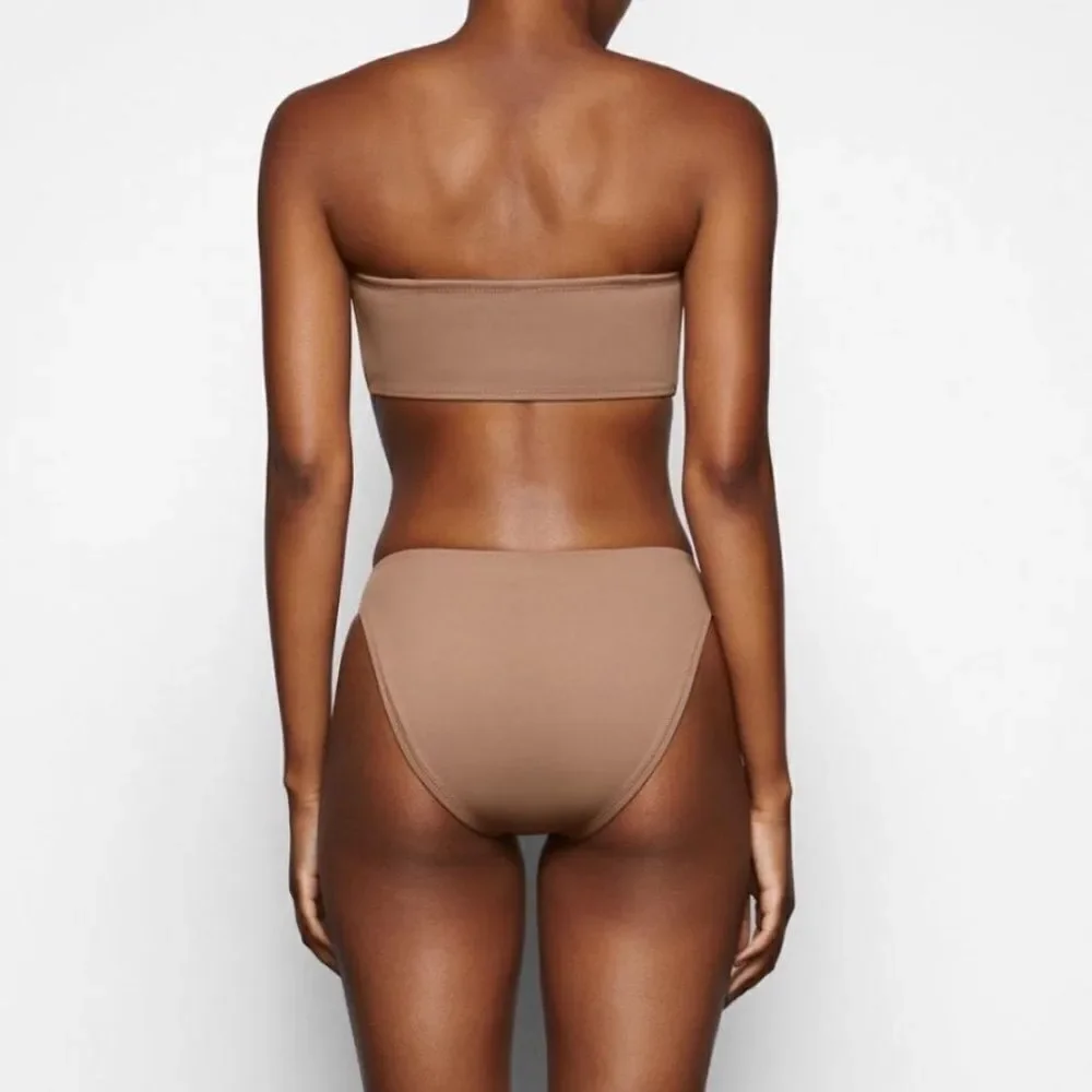 SKIMS Swim Sienna Bandeau Bikini Top Sz 4X NWT